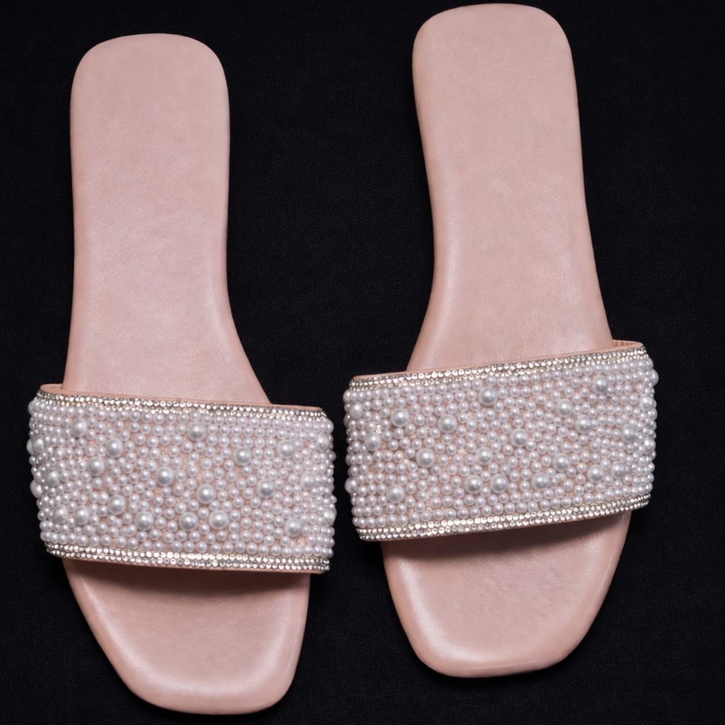 Pearl Luxe Slide Sandal