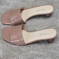 Nude Patent 9West Slide Heel