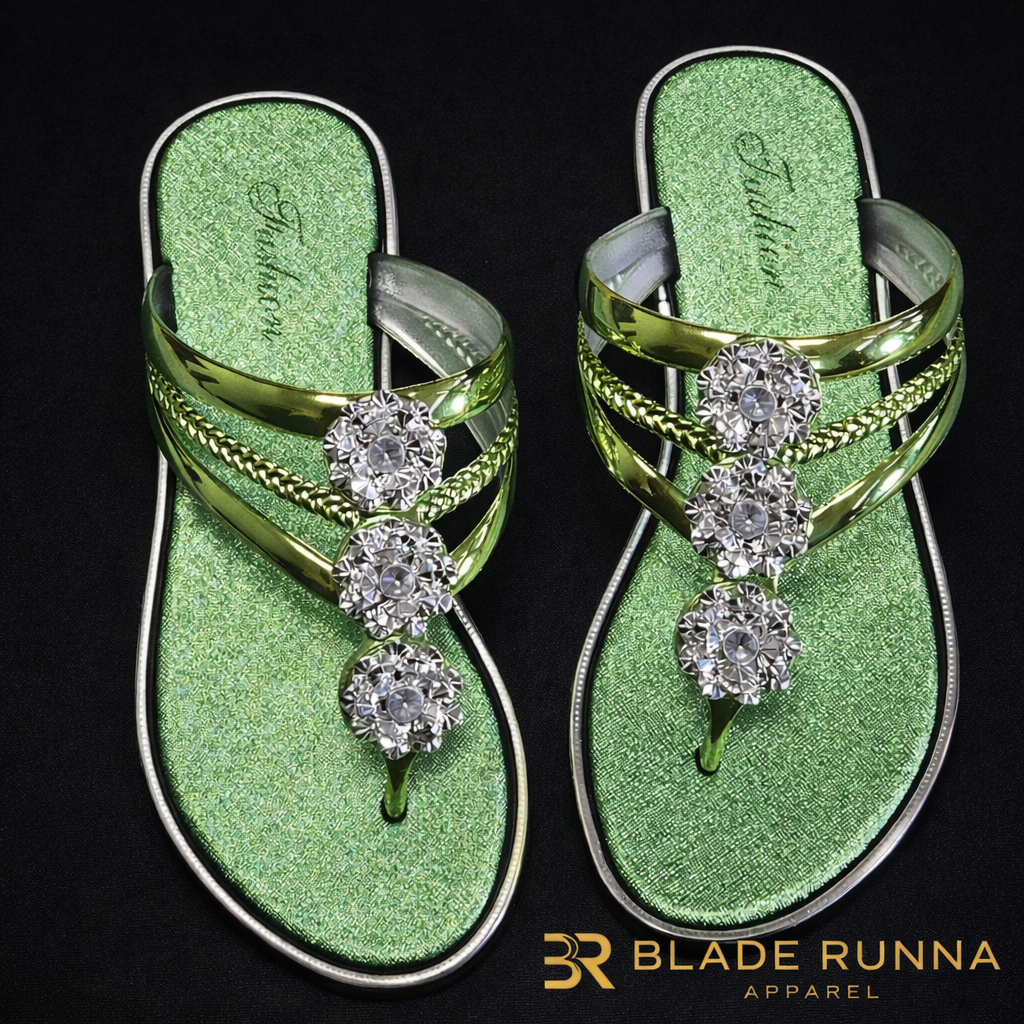 Emerald Crystal Luxe Sandal