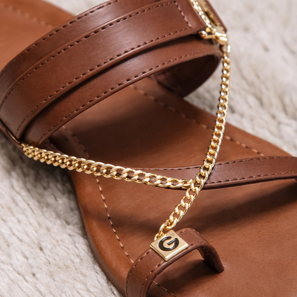 Gold Chain Luxe Sandal